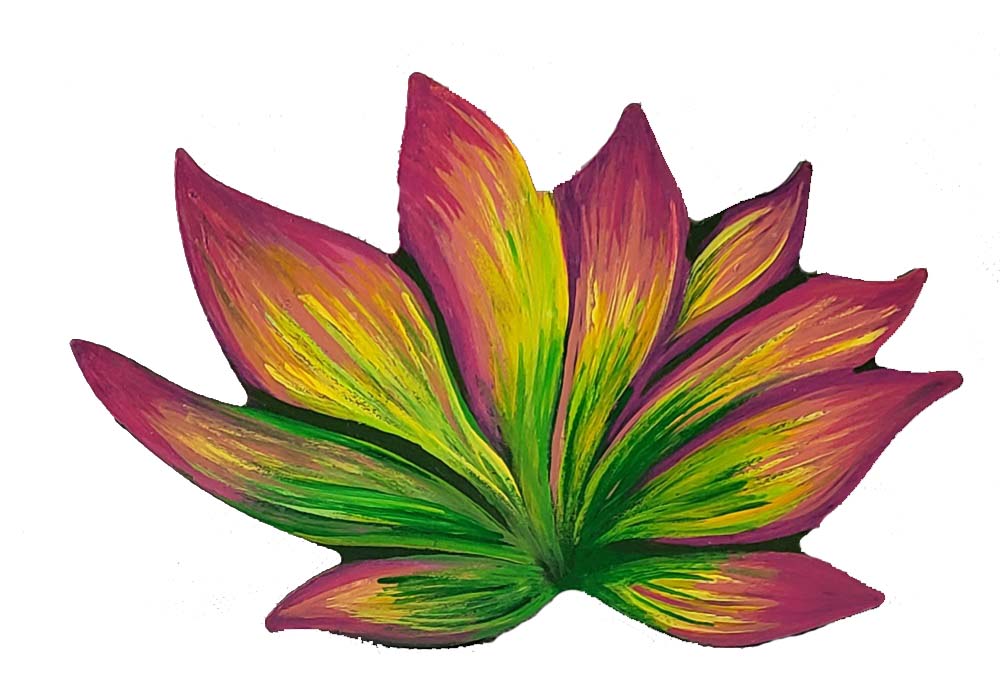 Basic Shape Lotus Leaf MDF Cutout Floral Silhouette - Unfinished For DIY