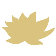 Basic Shape Lotus Leaf MDF Cutout Floral Silhouette - Unfinished For DIY