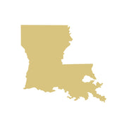 Basic Shape Louisiana MDF Cutout State Silhouette - Unfinished For DIY