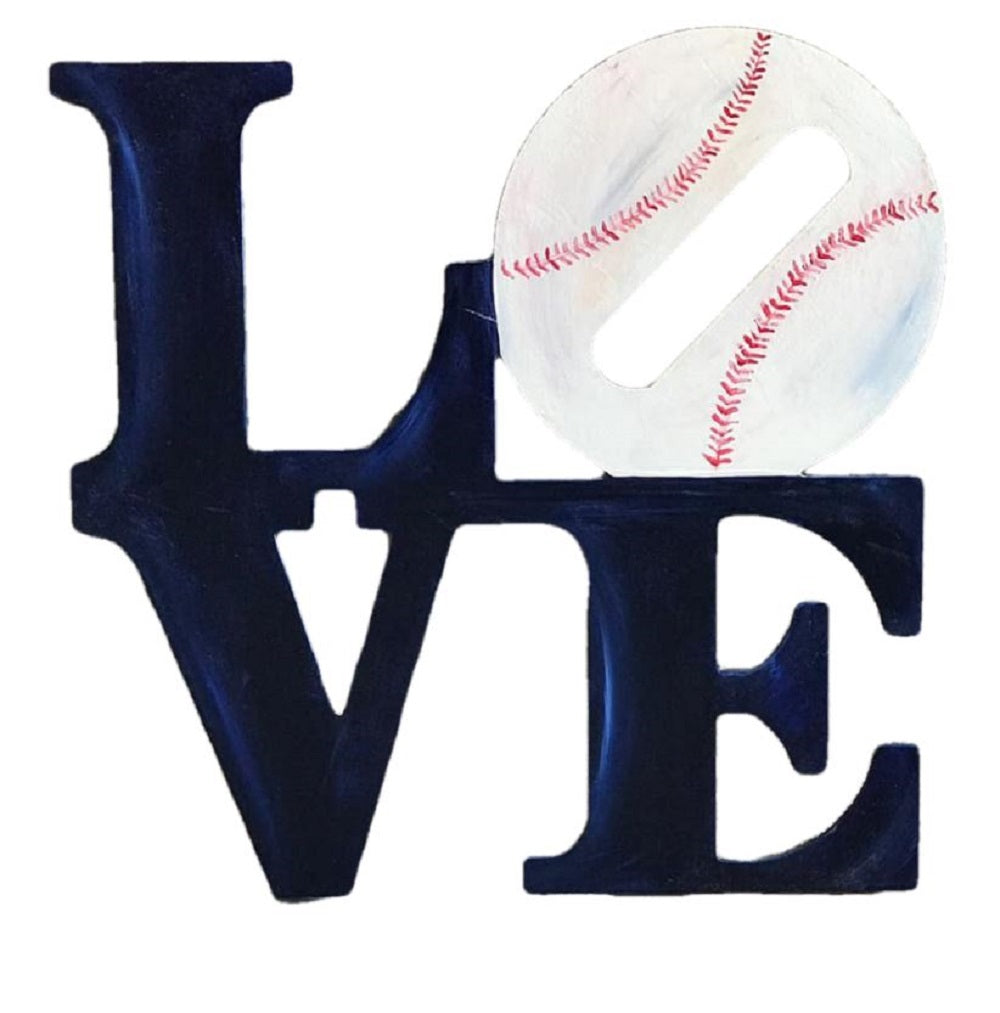 Basic Shape Love MDF Cutout Slanted O - Unfinished For DIY