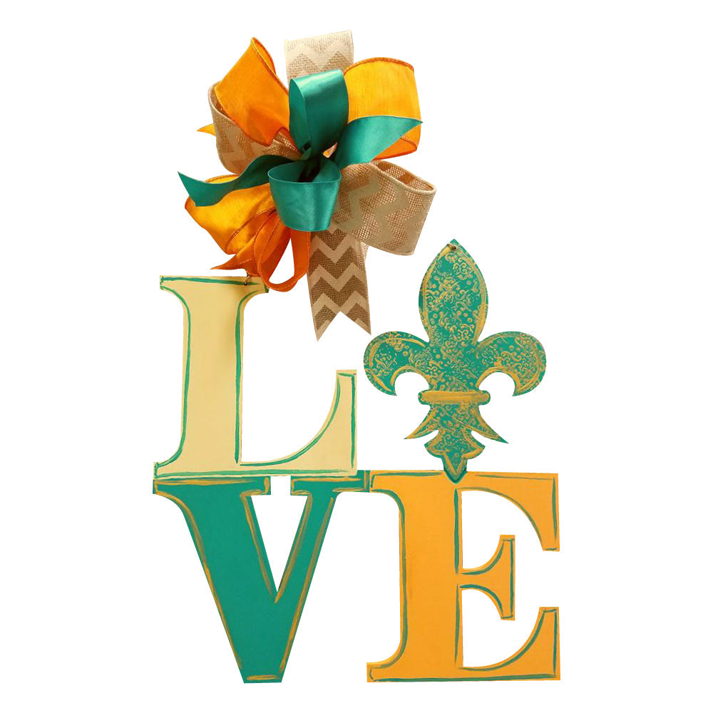 Basic Shape Word MDF Cutout Fleur De Lis - Unfinished For DIY