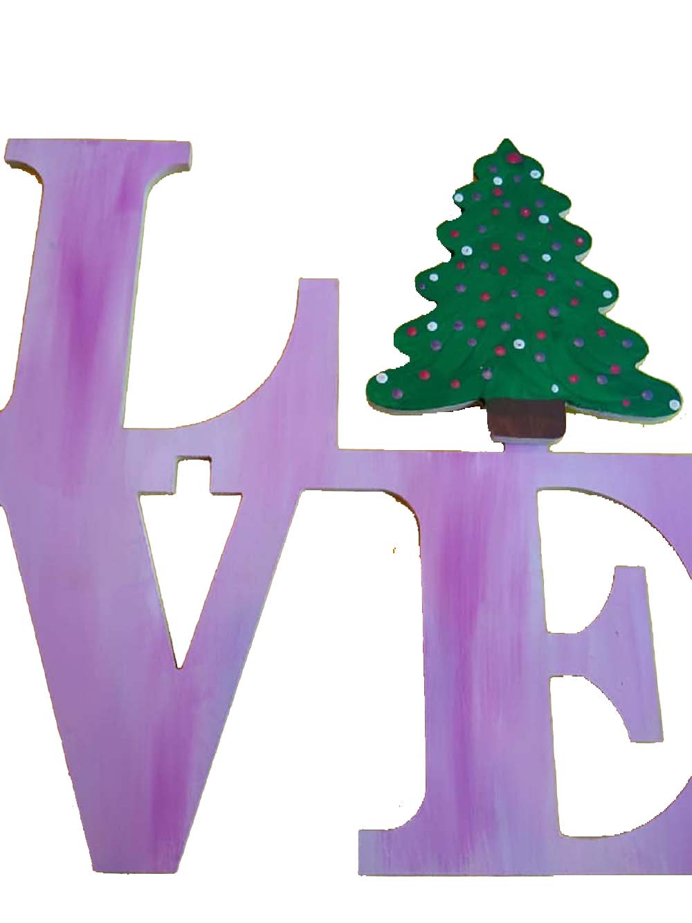 Basic Shape Love MDF Cutout With Tab - Unfinished For DIY