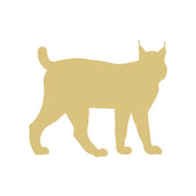 Basic Shape Lynx MDF Cutout Silhouette - Unfinished For DIY