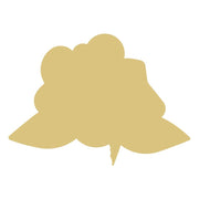 Basic Shape Magnolia MDF Cutout Flower Silhouette - Unfinished For DIY