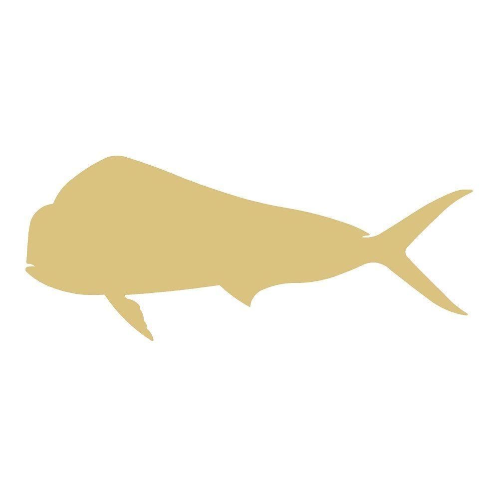 Basic Shape Mahi MDF Cutout Sea Life Silhouette - Unfinished For DIY