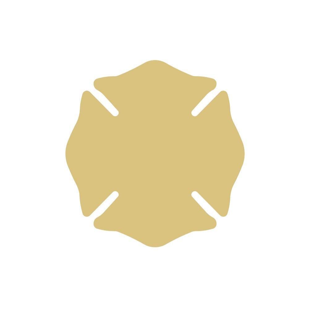 Basic Shape Maltese Cross MDF Cutout Ornamental Cross - Unfinished For DIY