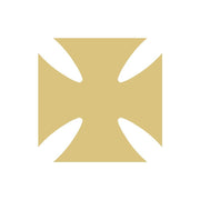 Basic Shape Maltese Cross MDF Cutout Silhouette - Unfinished For DIY