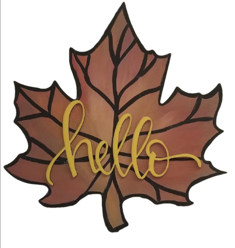 Basic Shape Maple Leaf MDF Cutout Autumn Leaf Decor - Unfinished For DIY