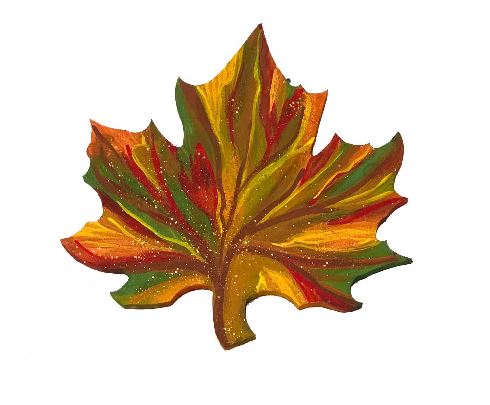 Basic Shape Maple Leaf MDF Cutout Autumn Leaf Decor - Unfinished For DIY