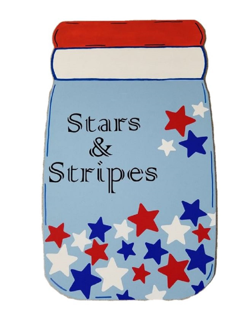 Basic Shape Mason Jar MDF Cutout Silhouette Style 1 - Unfinished For DIY