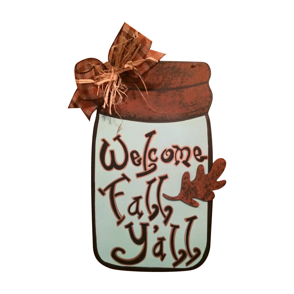 Basic Shape Mason Jar MDF Cutout Silhouette Style 1 - Unfinished For DIY