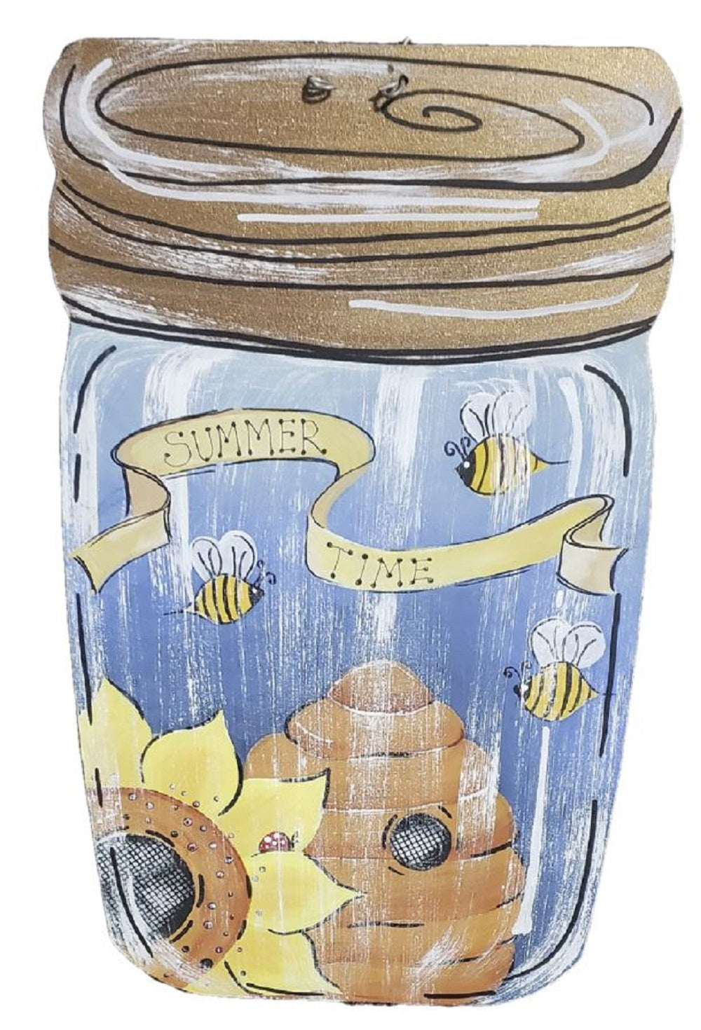 Basic Shape Mason Jar MDF Cutout Silhouette Style 1 - Unfinished For DIY