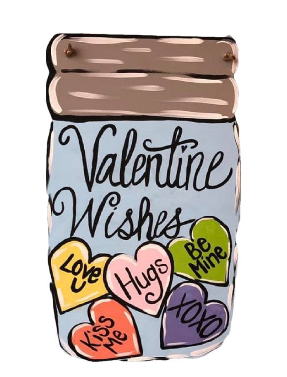 Basic Shape Mason Jar MDF Cutout Silhouette Style 1 - Unfinished For DIY