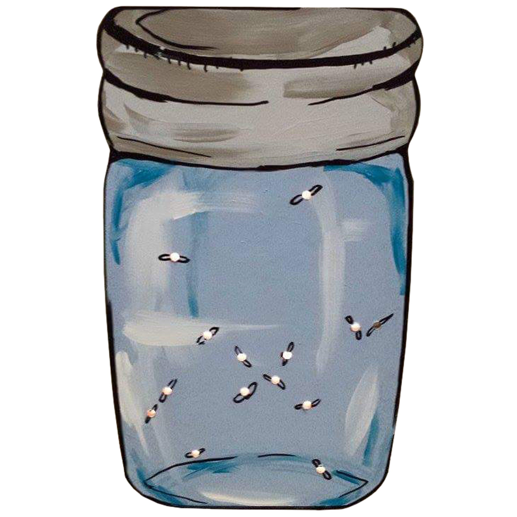 Basic Shape Mason Jar MDF Cutout Silhouette Style 1 - Unfinished For DIY