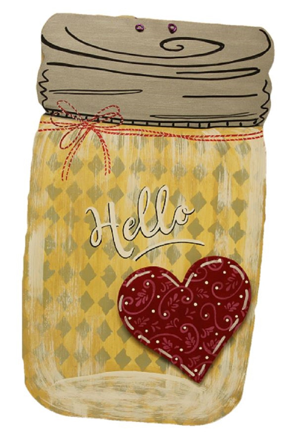 Basic Shape Mason Jar MDF Cutout Silhouette Style 1 - Unfinished For DIY