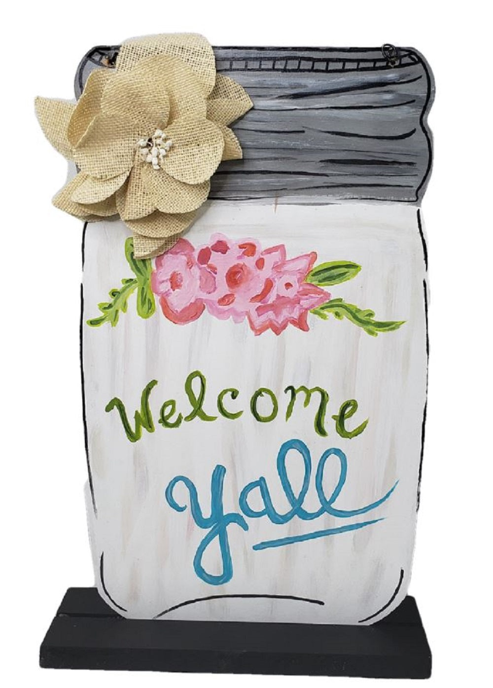 Basic Shape Mason Jar MDF Cutout Silhouette Style 1 - Unfinished For DIY