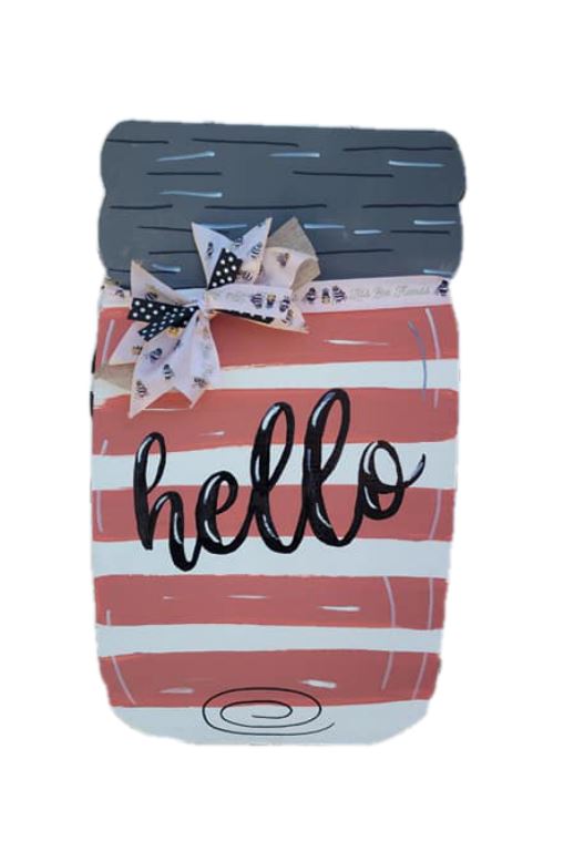 Basic Shape Mason Jar MDF Cutout Silhouette Style 1 - Unfinished For DIY