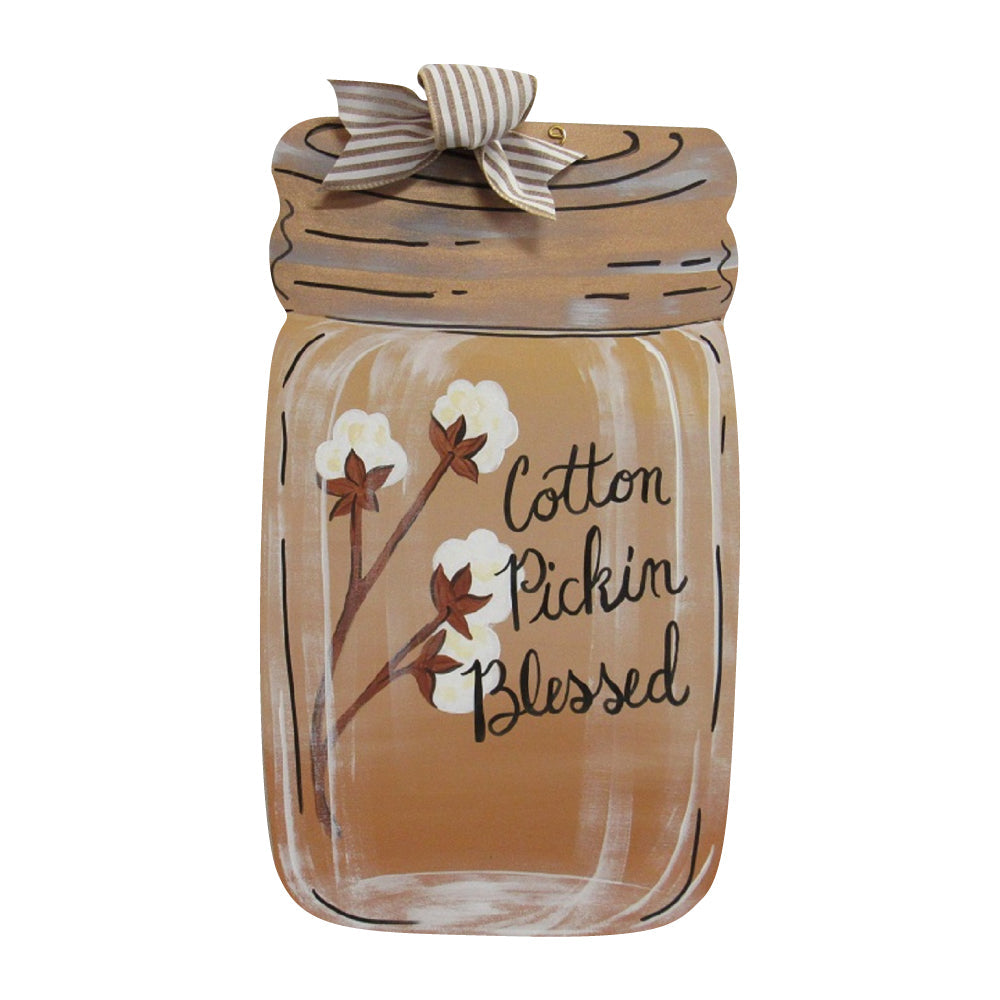 Basic Shape Mason Jar MDF Cutout Silhouette Style 1 - Unfinished For DIY