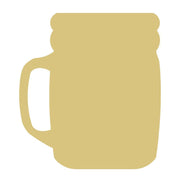 Basic Shape Mason Jar MDF Cutout Silhouette Style 2 - Unfinished For DIY