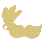 Basic Shape Mask MDF Cutout Masquerade Mask - Unfinished For DIY