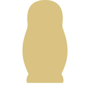 Basic Shape Matryoshka Doll MDF Cutout Silhouette Style 1 - Unfinished For DIY