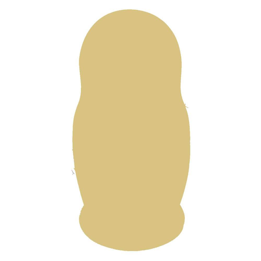 Basic Shape Matryoshka Doll MDF Cutout Silhouette Style 2 - Unfinished For DIY