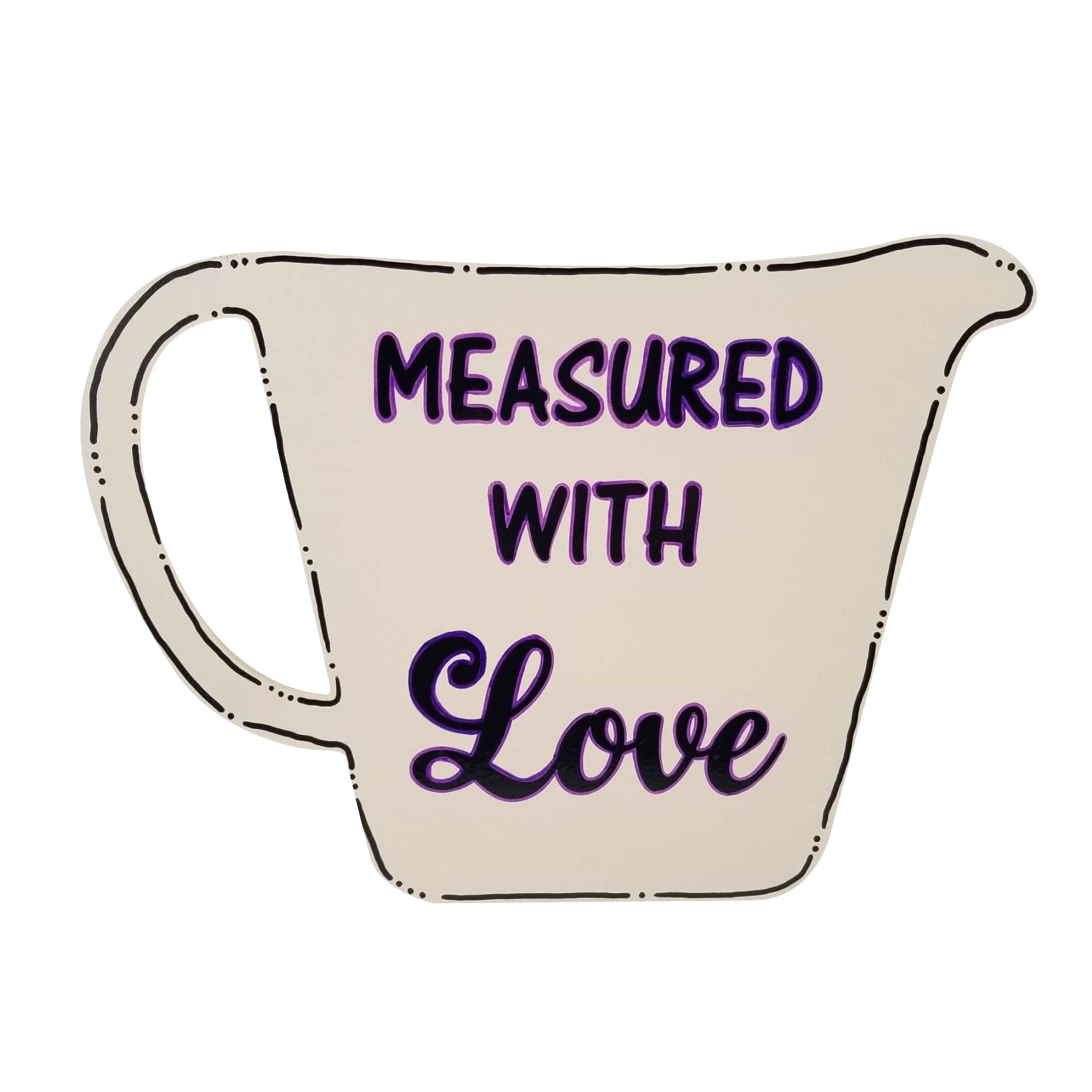 Basic Shape Measuring Cup MDF Cutout Silhouette - Unfinished For DIY