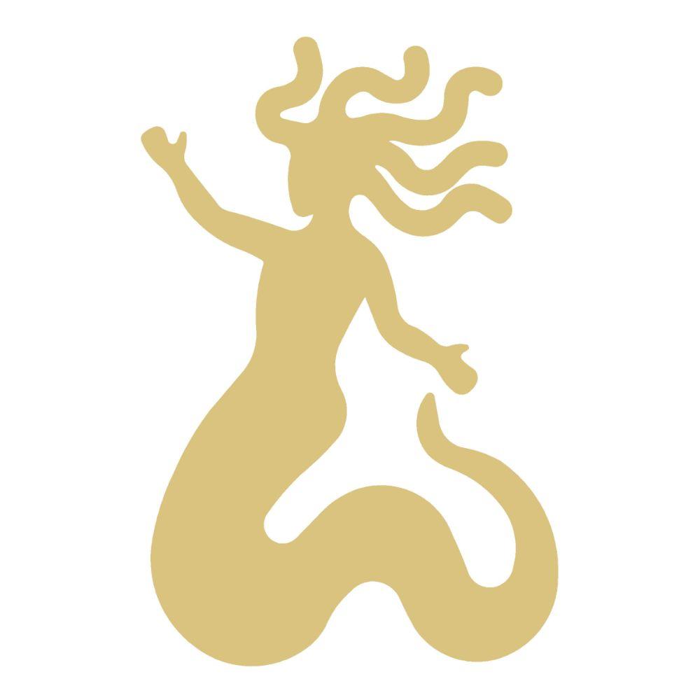 Basic Shape Medusa MDF Cutout Mythical Creature Silhouette - Unfinished For DIY