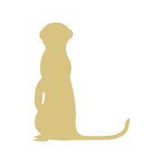 Basic Shape Meerkat MDF Cutout Silhouette - Unfinished For DIY