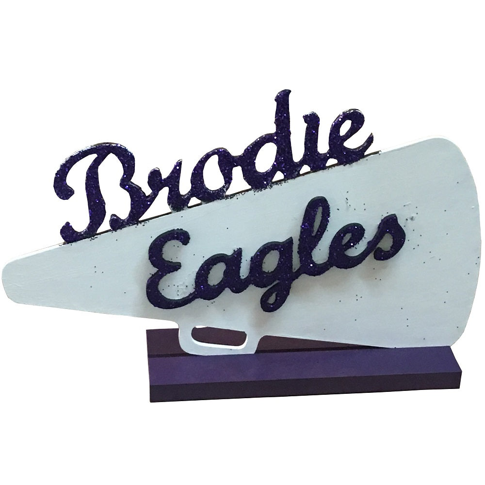 Basic Shape Megaphone MDF Cutout Silhouette - Unfinished For DIY