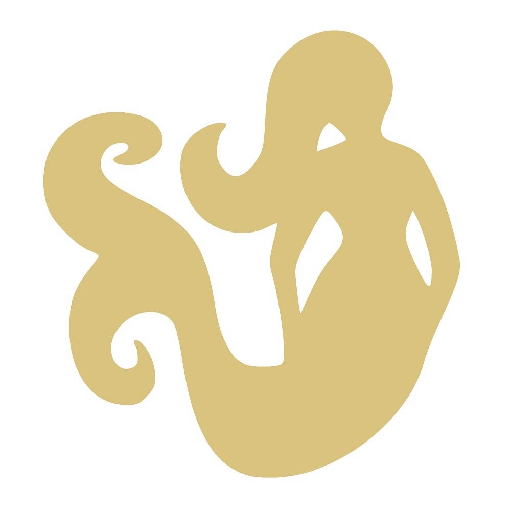 Basic Shape Mermaid MDF Cutout Mermaid Silhouette Style 12 - Unfinished For DIY