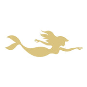 Basic Shape Mermaid MDF Cutout Silhouette Style 17 - Unfinished For DIY