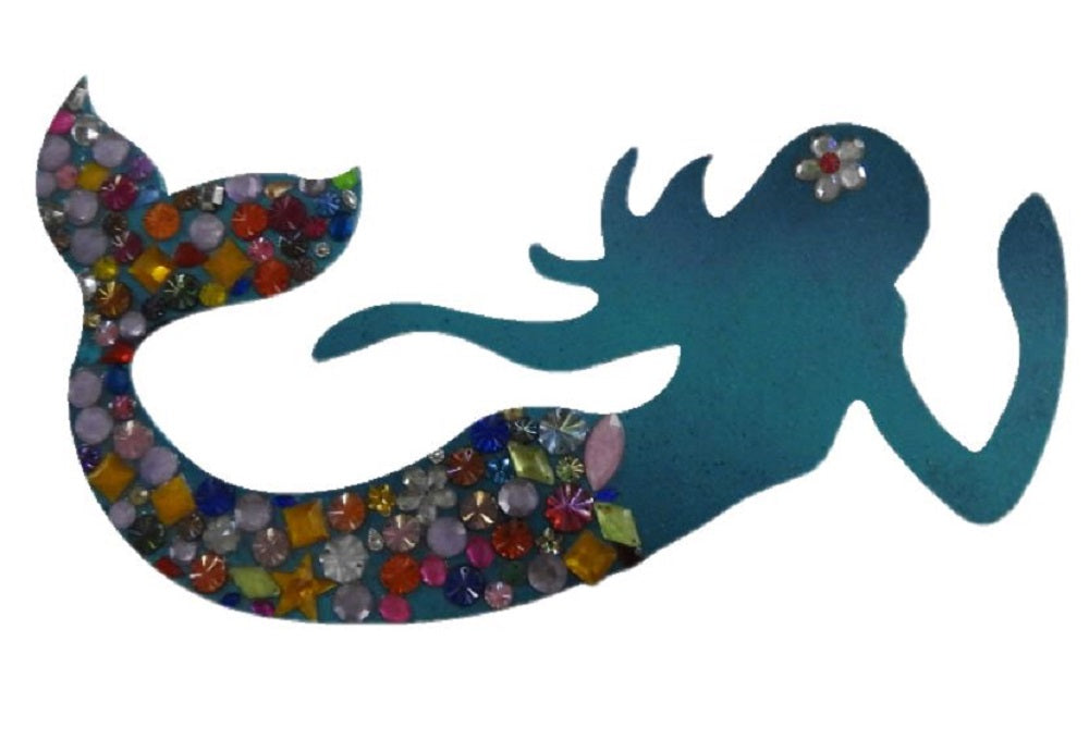 Basic Shape Mermaid MDF Cutout Mermaid Silhouette Style 2 - Unfinished For DIY