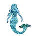 Design By Line Mermaid MDF Cutout Silhouette - Unfinished For DIY