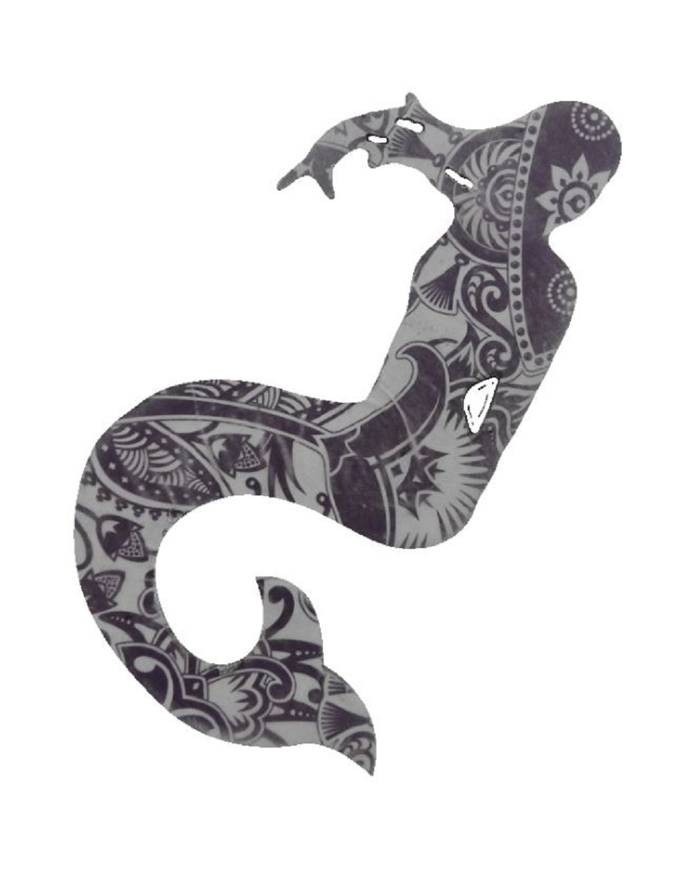 Basic Shape Mermaid MDF Cutout Silhouette Style 5 - Unfinished For DIY