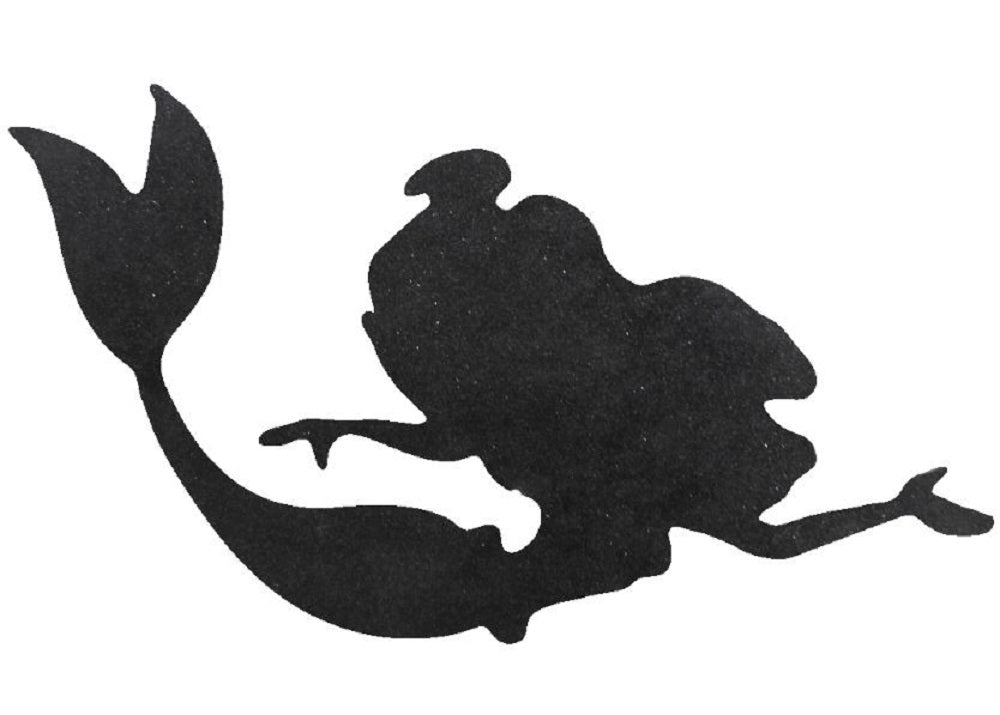 Basic Shape Mermaid MDF Cutout Silhouette Style 7 - Unfinished For DIY