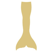 Basic Shape Mermaid Tail MDF Cutout Silhouette Style 3 - Unfinished For DIY