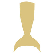 Basic Shape Mermaid Tail MDF Cutout Silhouette Style 4 - Unfinished For DIY