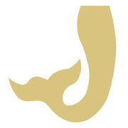 Basic Shape Mermaid Tail MDF Cutout Silhouette Style 5 - Unfinished For DIY