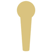 Basic Shape Microphone MDF Cutout Microphone Silhouette - Unfinished For DIY