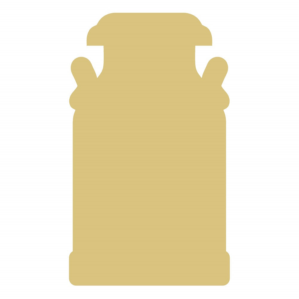 Basic Shape Milk Can MDF Cutout Silhouette - Unfinished For DIY