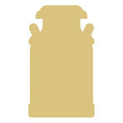 Basic Shape Milk Can MDF Cutout Silhouette - Unfinished For DIY