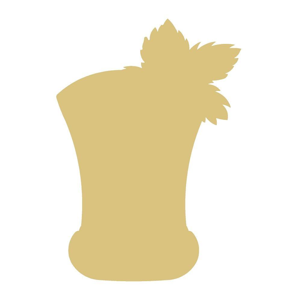 Basic Shape Mint Julep MDF Cutout - Unfinished For DIY