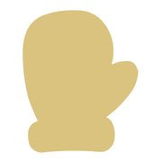 Basic Shape Mitten MDF Cutout Winter Silhouette - Unfinished For DIY