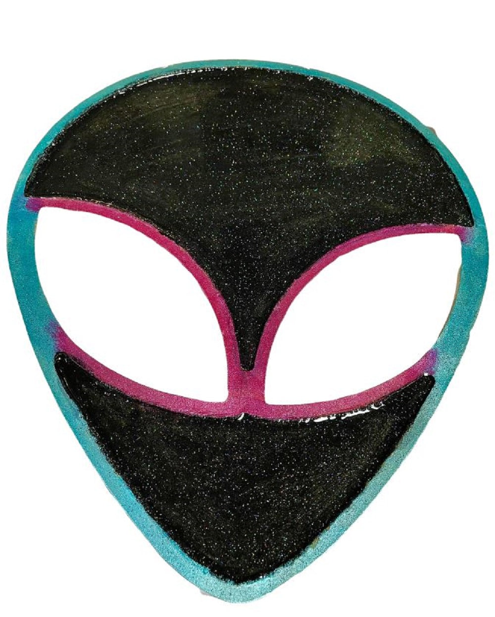 Basic Shape Alien Head MDF Cutout Sci-Fi Silhouette - Unfinished For DIY