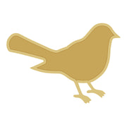 Mold Bird MDF Cutout Flat Design - Unfinished For DIY