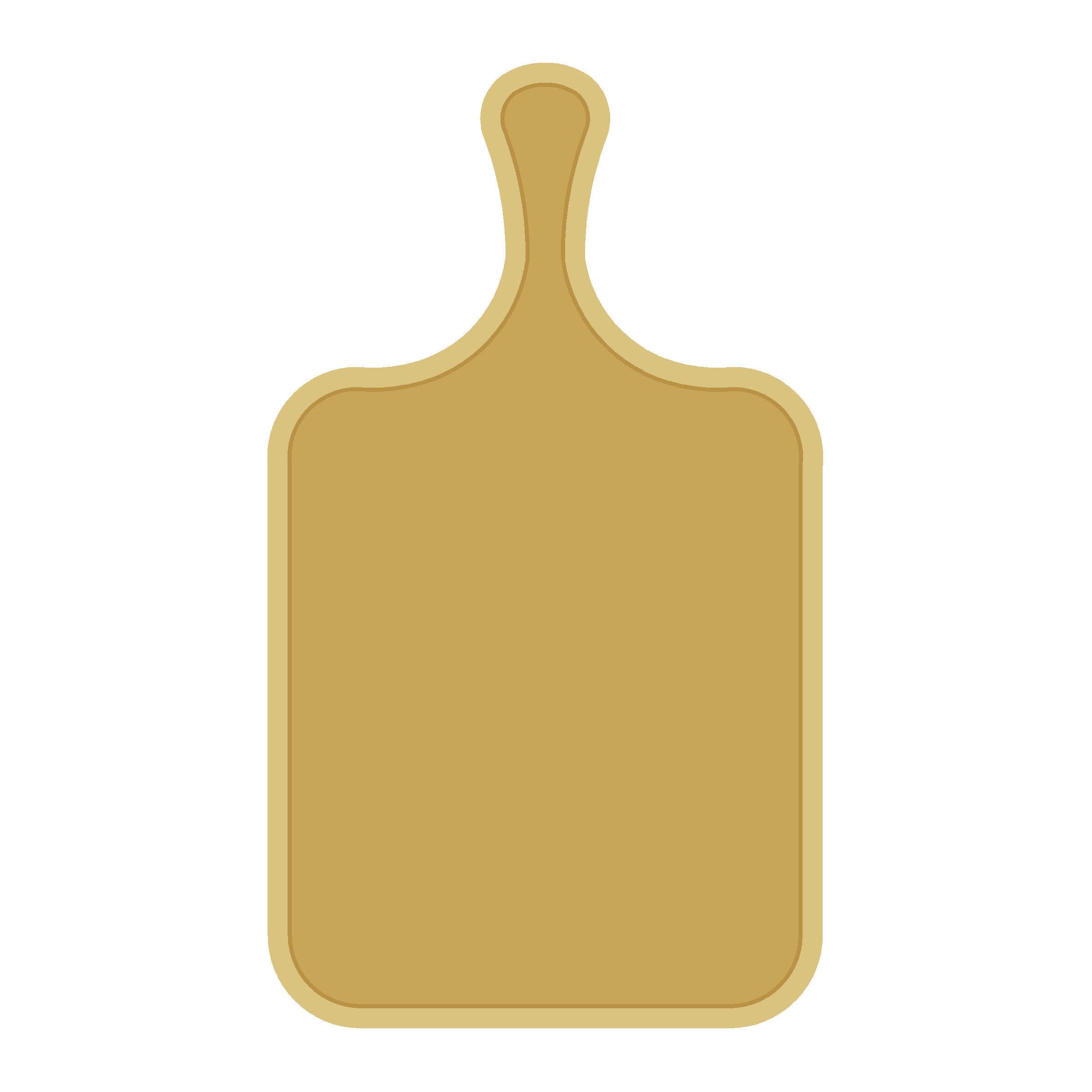 Mold Cutting Board  MDF Cutout Flat Design - Unfinished For DIY