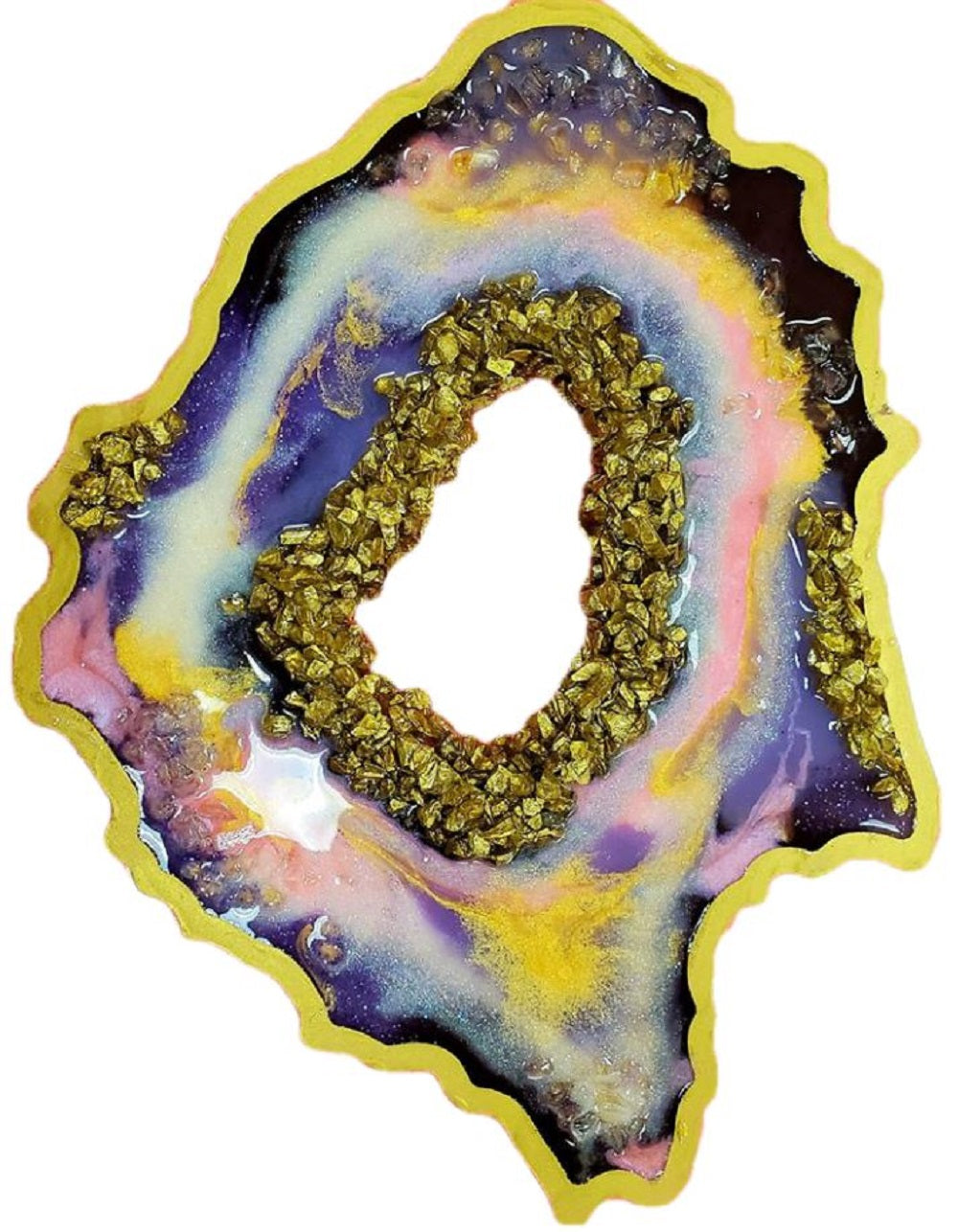  Resign Pour Geode Mold with Hole In Middle
