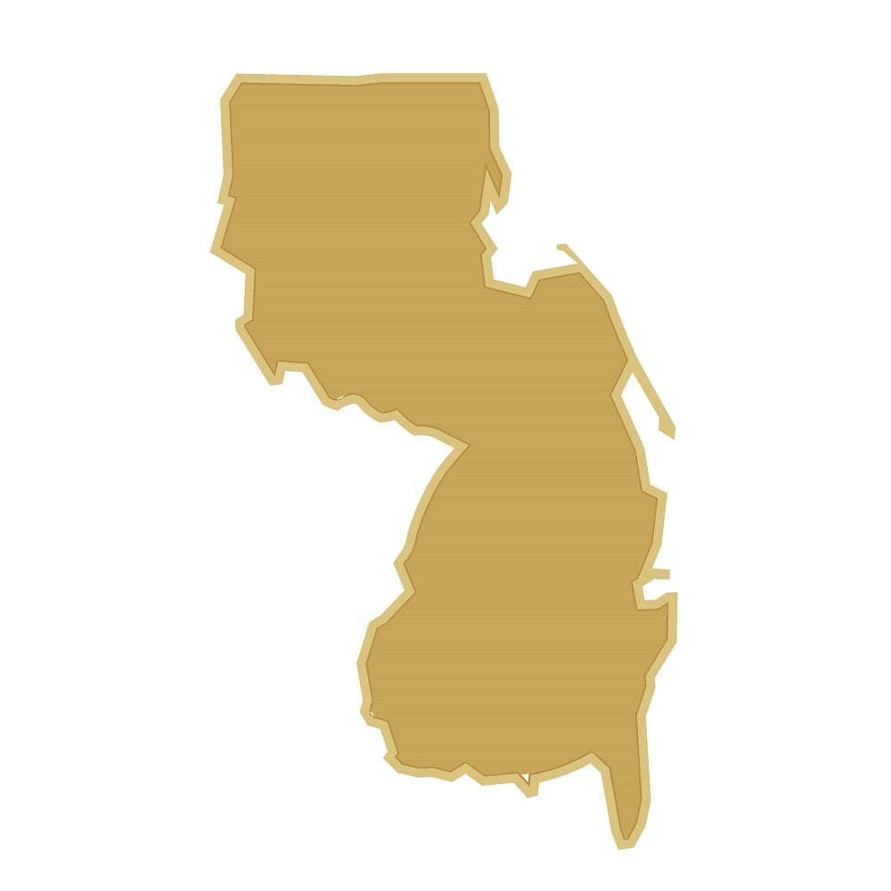 Mold New Jersey Unfinished Wood Cutout Style 1