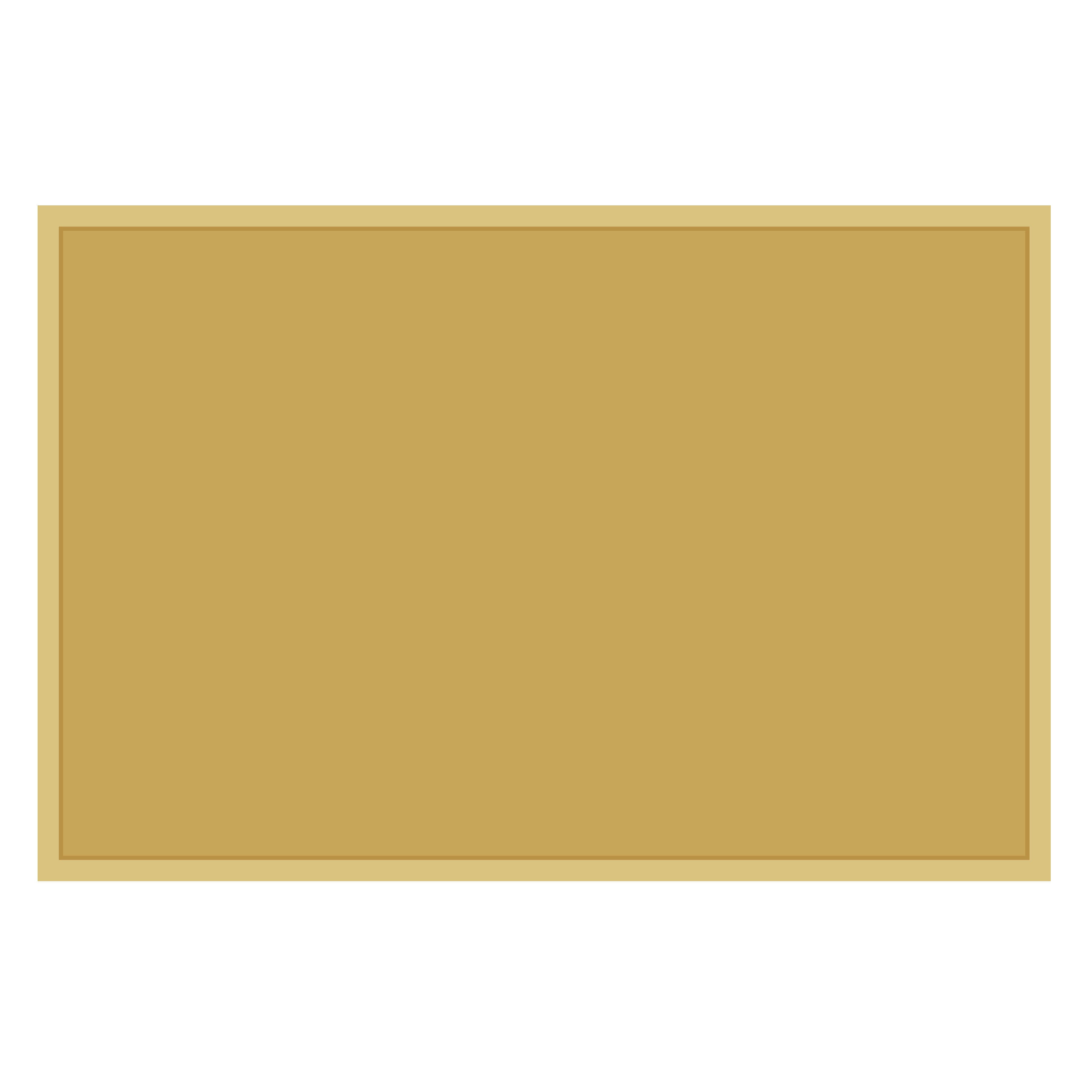 Basic Shape Rectangle MDF Cutout Frame With Double Border - Unfinished For DIY